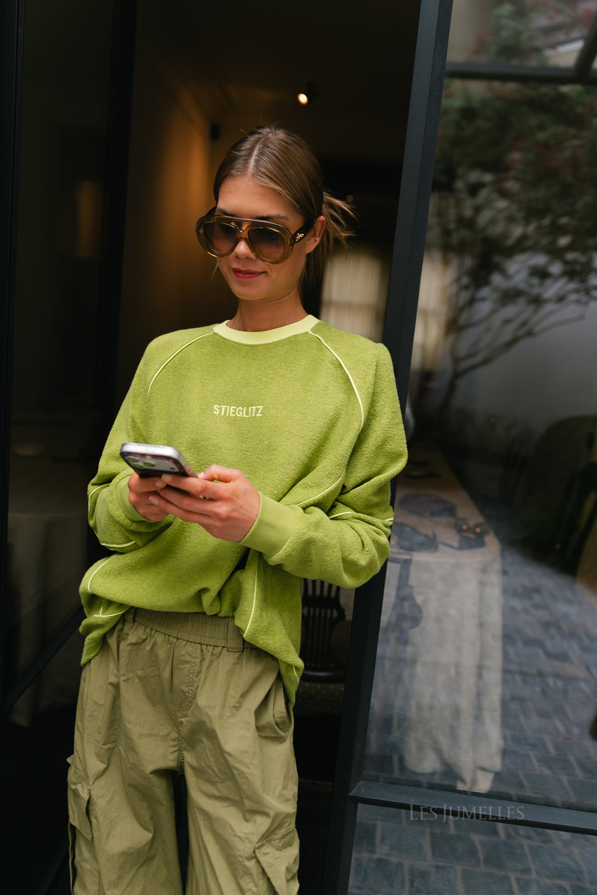 Silvana terry sweater green
