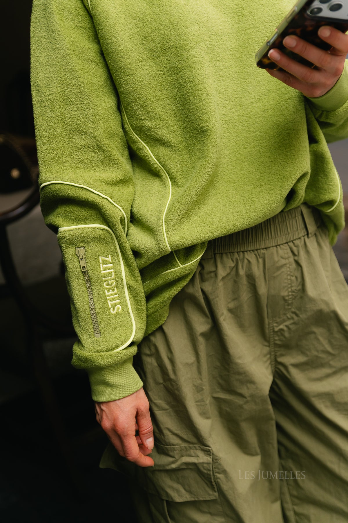 Silvana terry sweater green