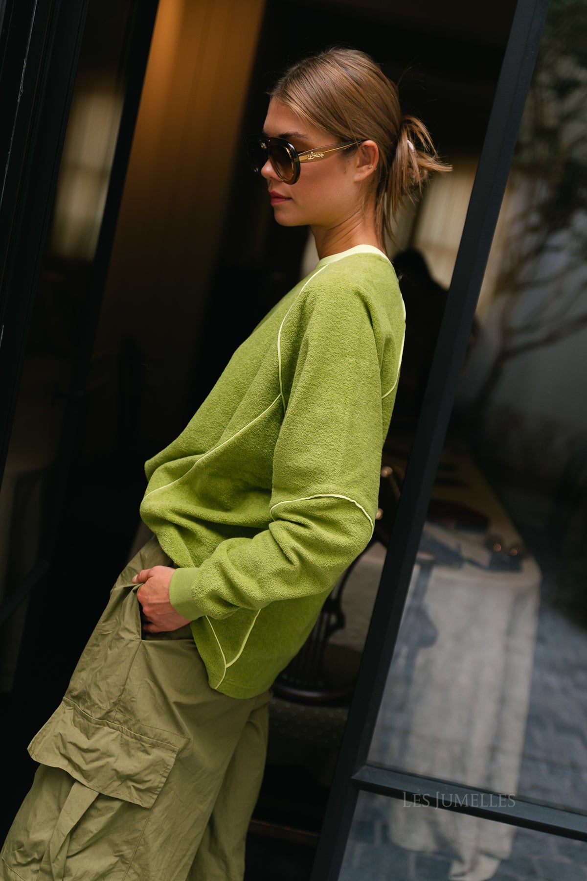 Silvana terry sweater green