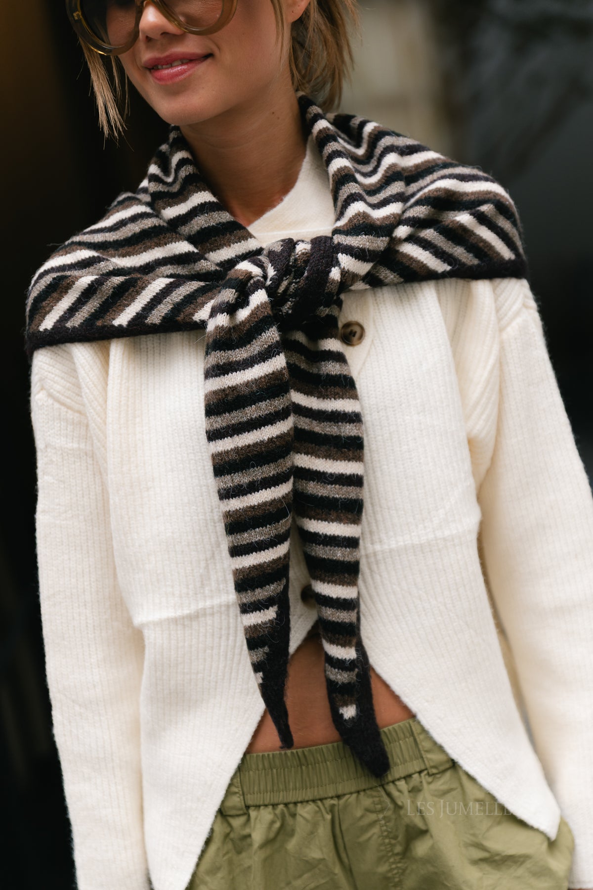 PCAda scarf hot fudge/multi