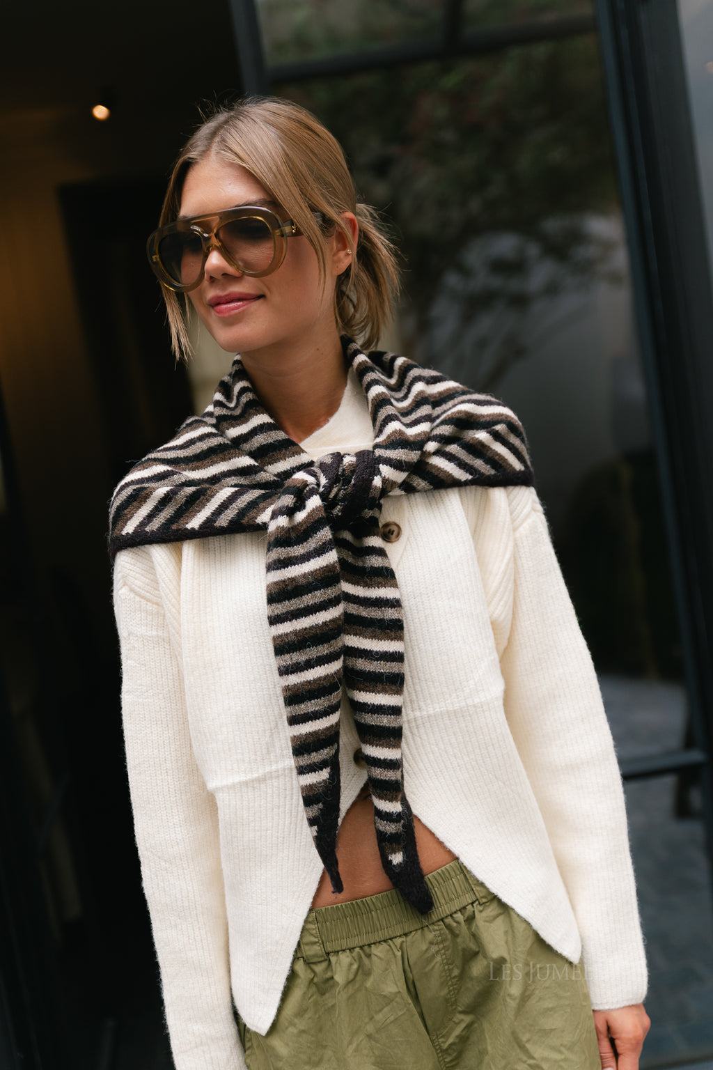 PCAda scarf hot fudge/multi