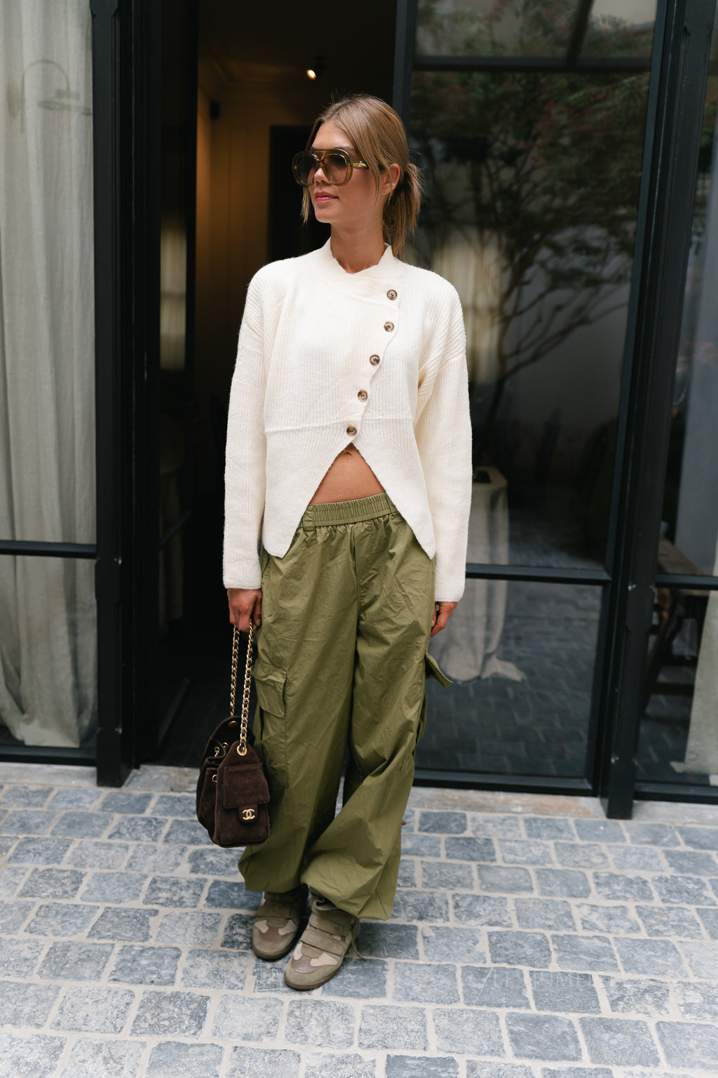 Apolline LS knitted jumper cream