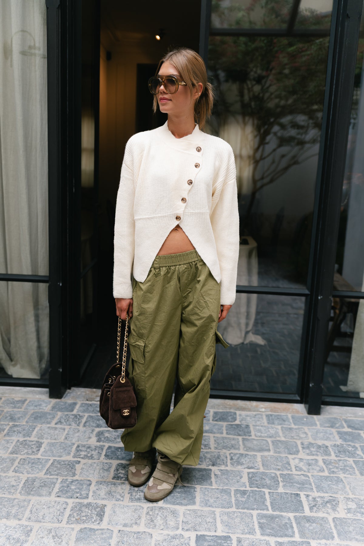 Apolline LS knitted jumper cream