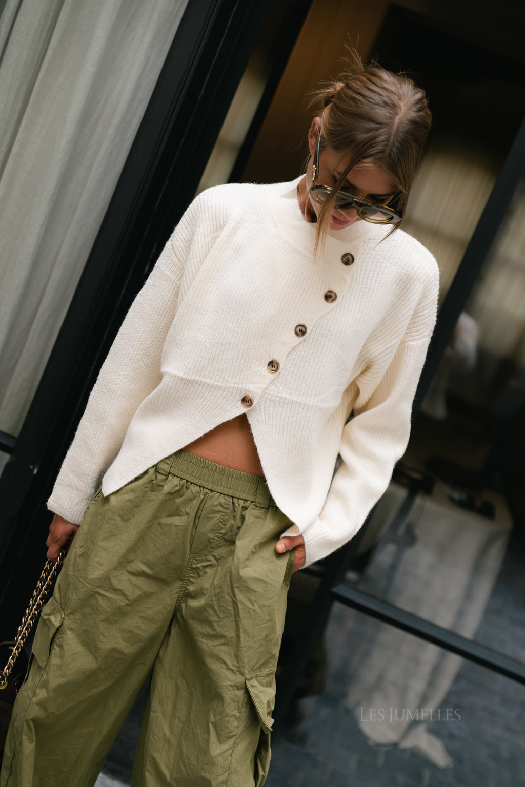 Apolline LS knitted jumper cream