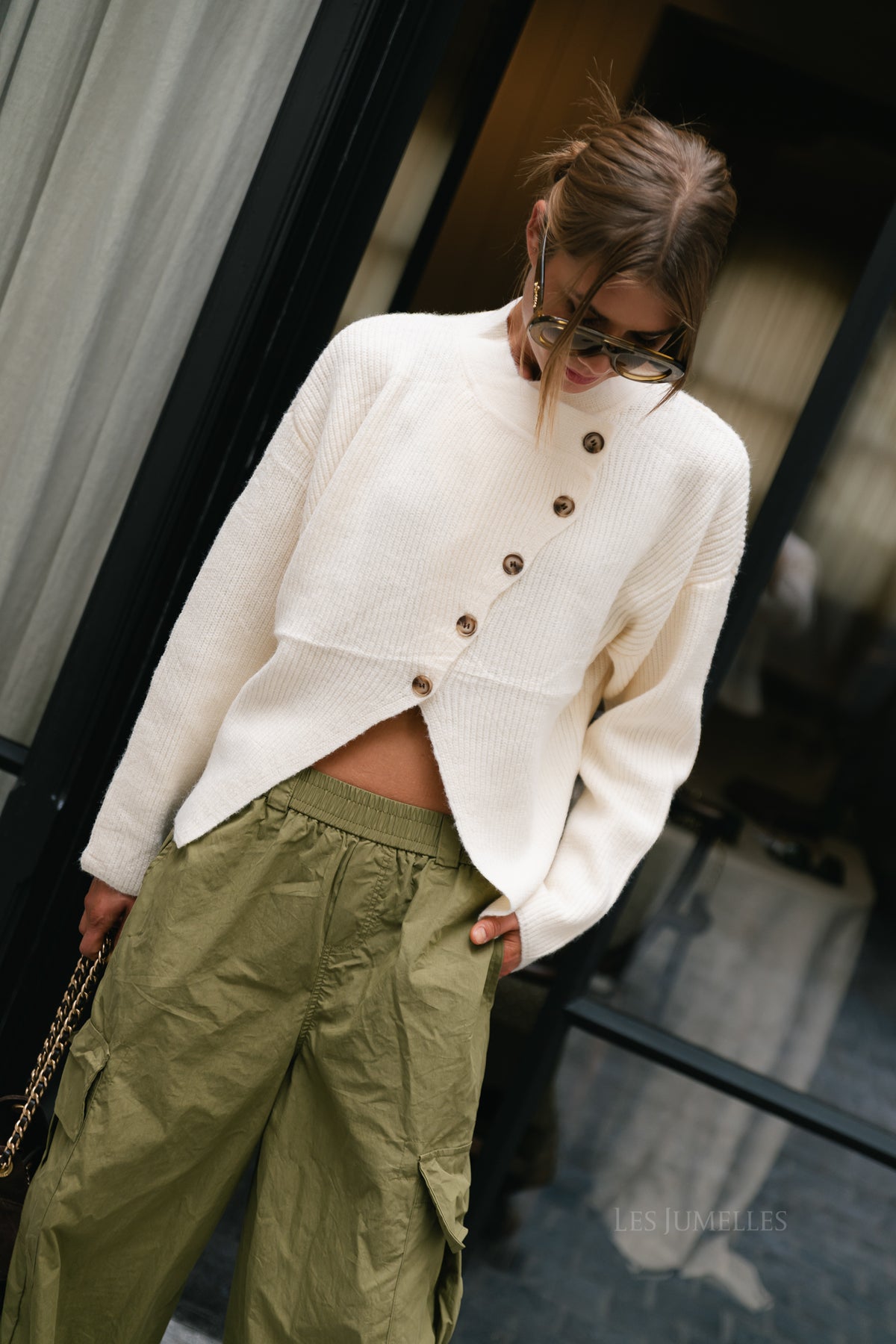 Apolline LS knitted jumper cream