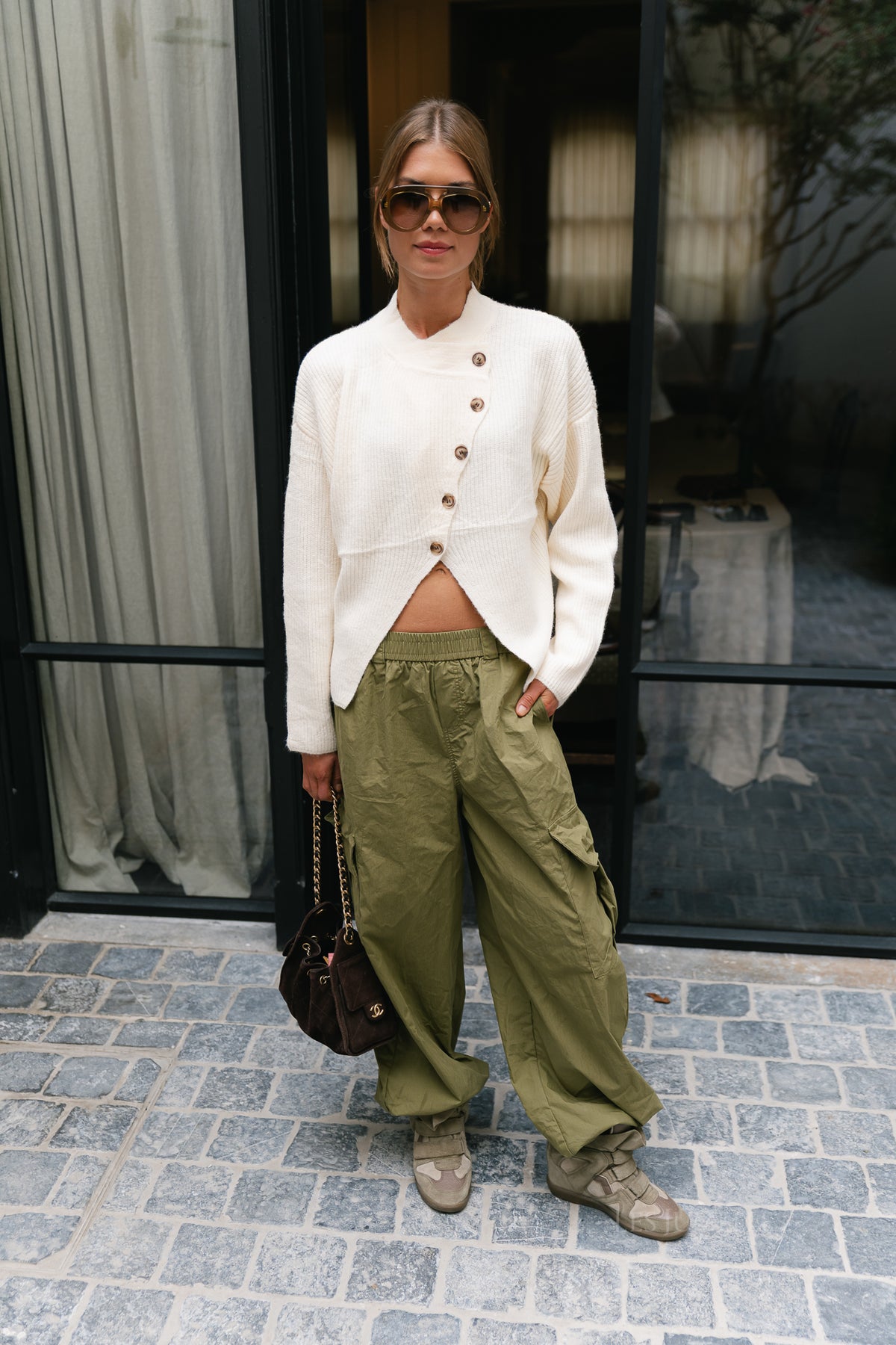 Apolline LS knitted jumper cream