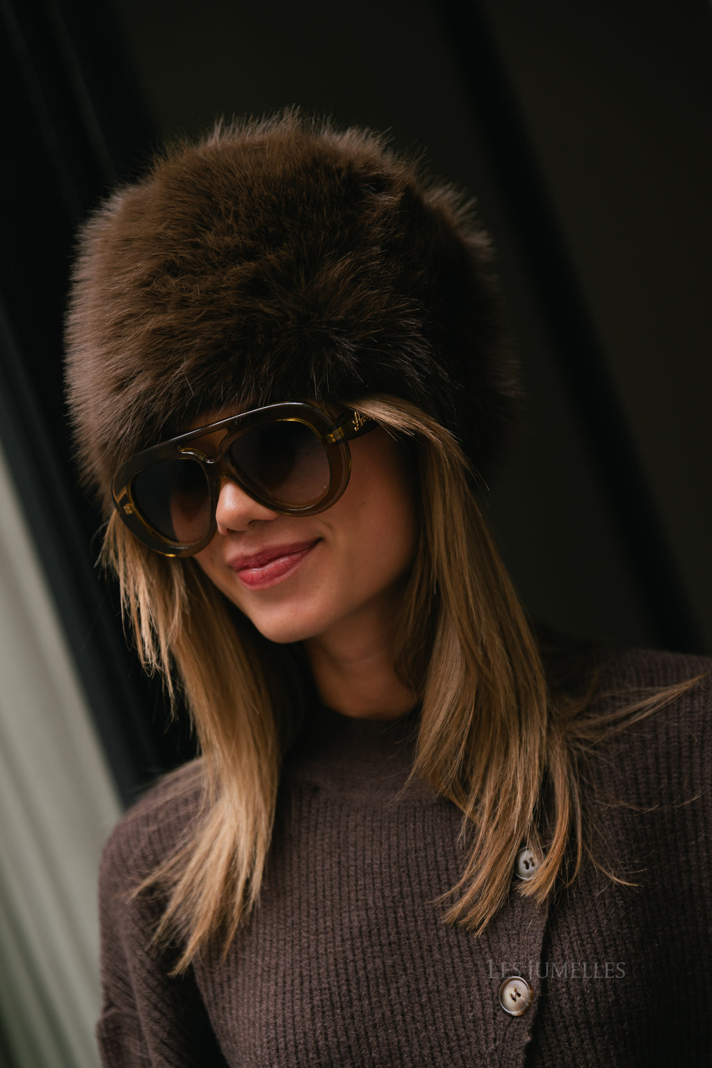 VIMolly pillbox hat coffee bean