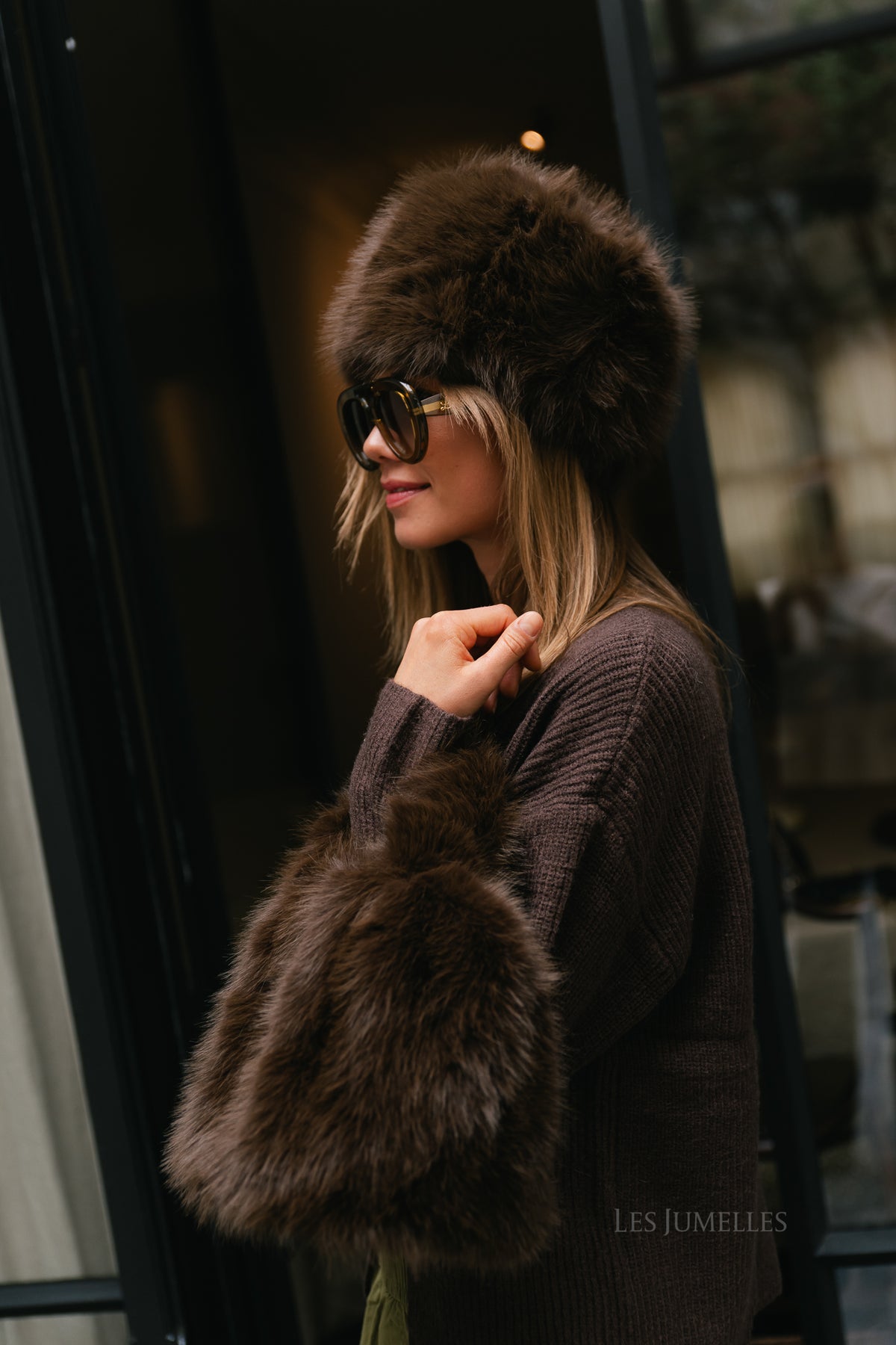 VIMolly pillbox hat coffee bean