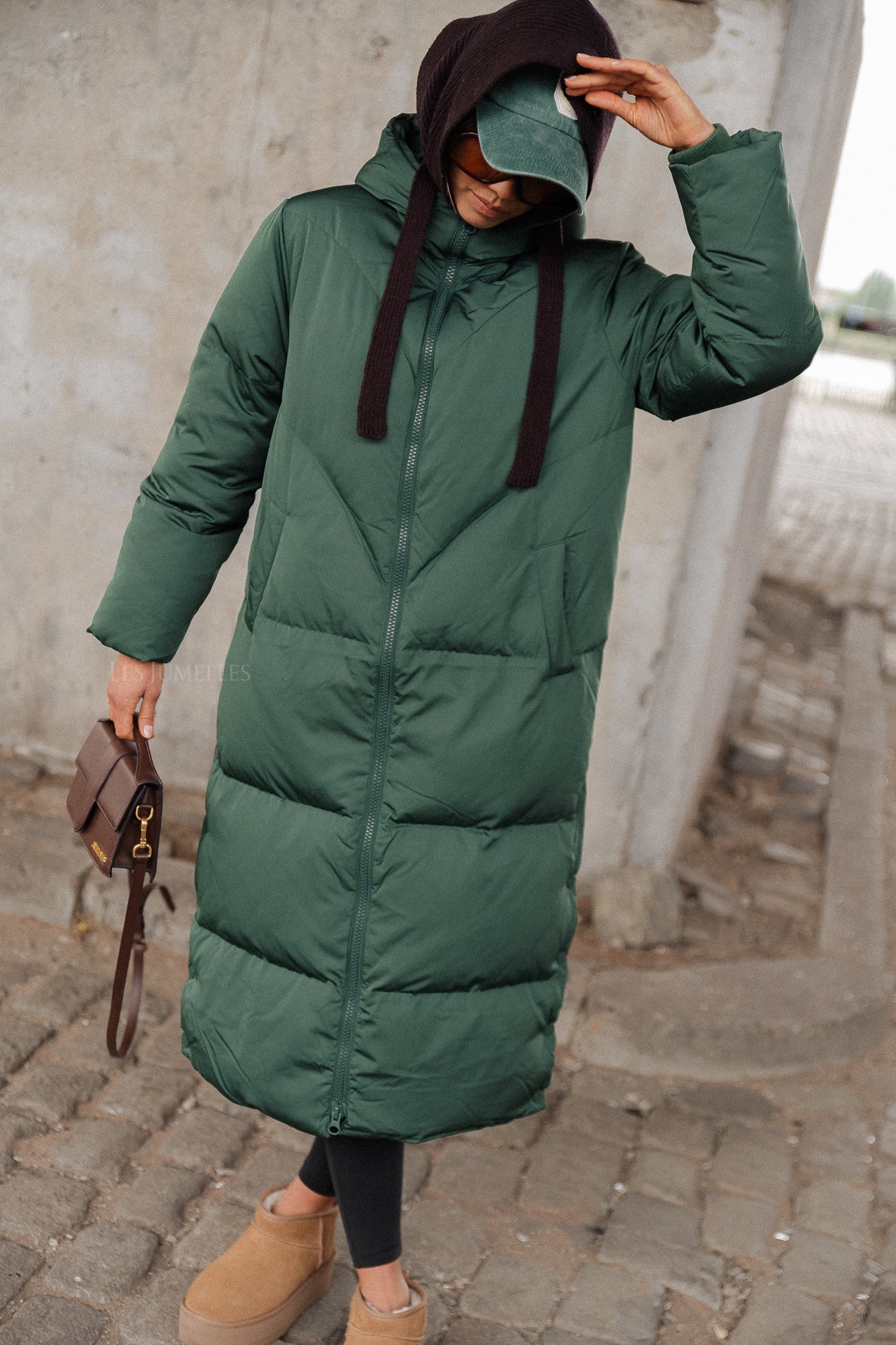 YASIrima LS long down coat sycamore