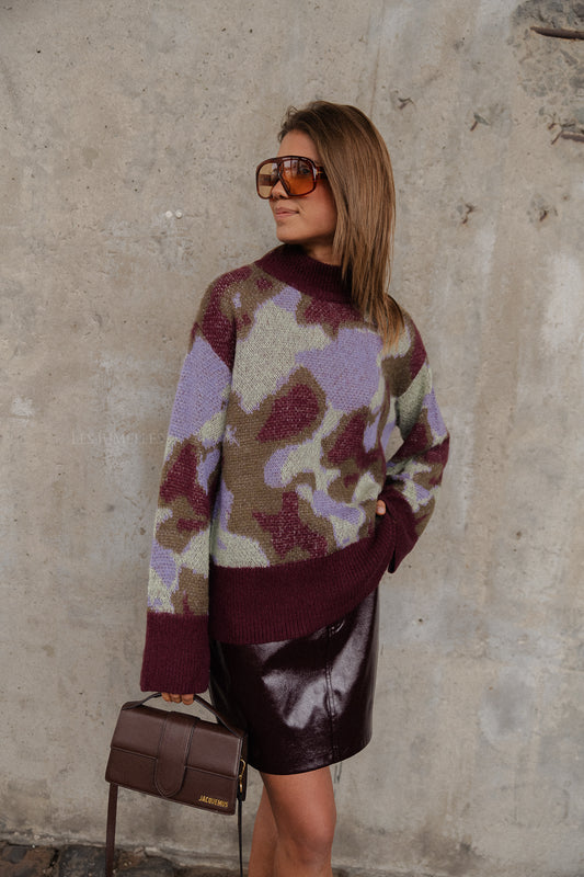 Les Jumelles YASTorio LS Strickpullover Port/Torio Print