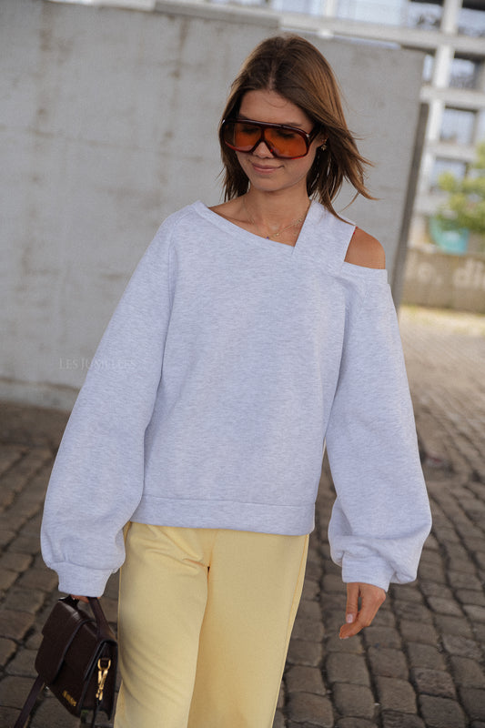 Les Jumelles Kyoto sweater light grey