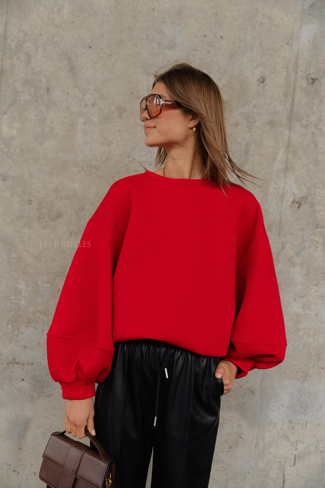 Pull Anke rouge foncé