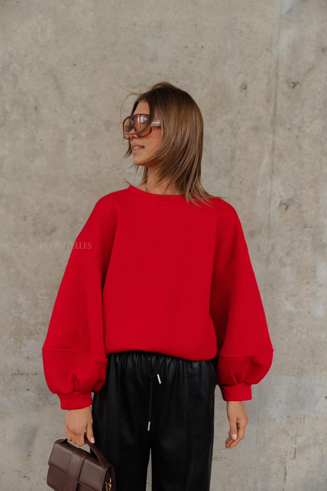 Pull Anke rouge foncé