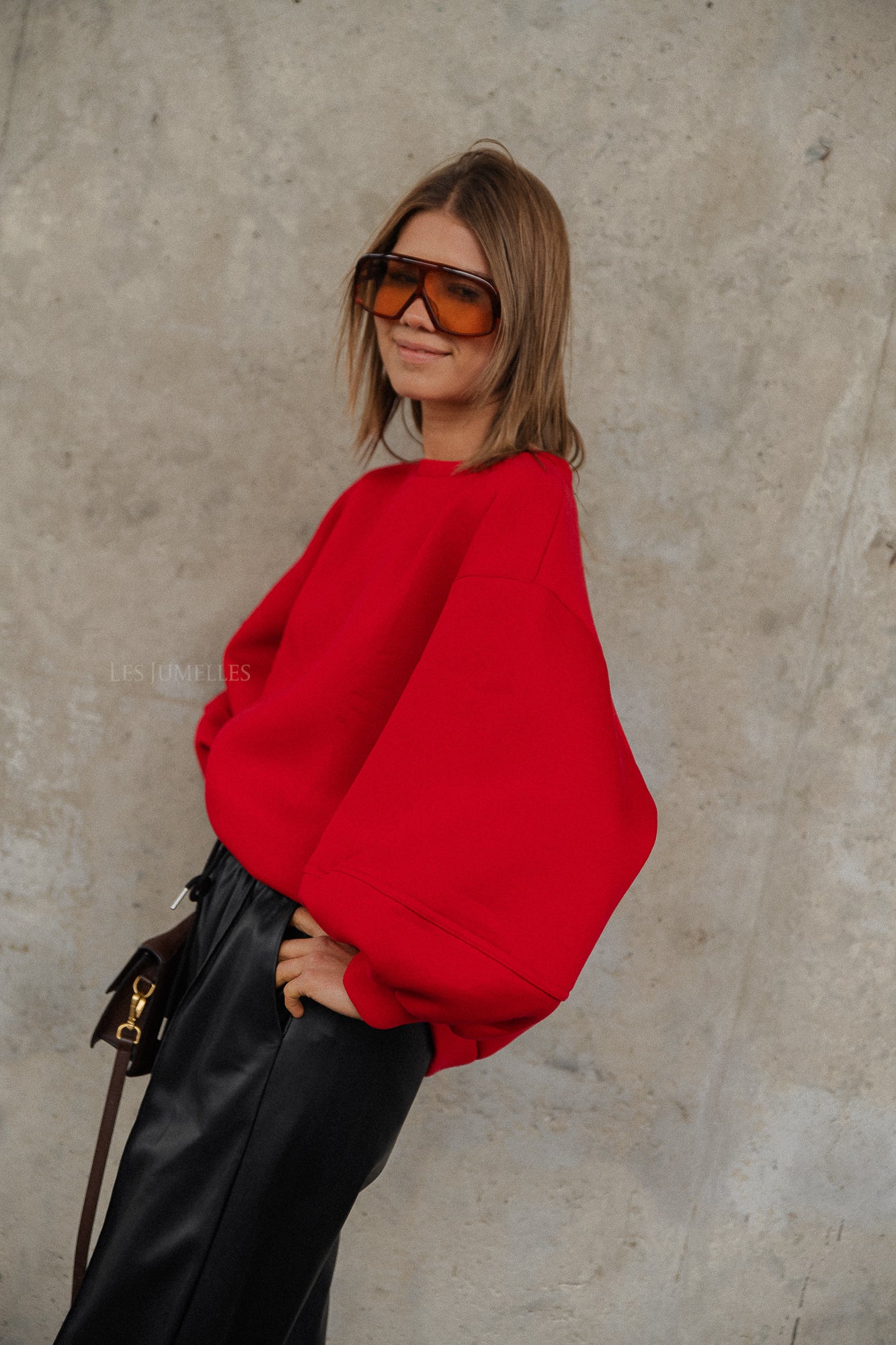 Pull Anke rouge foncé