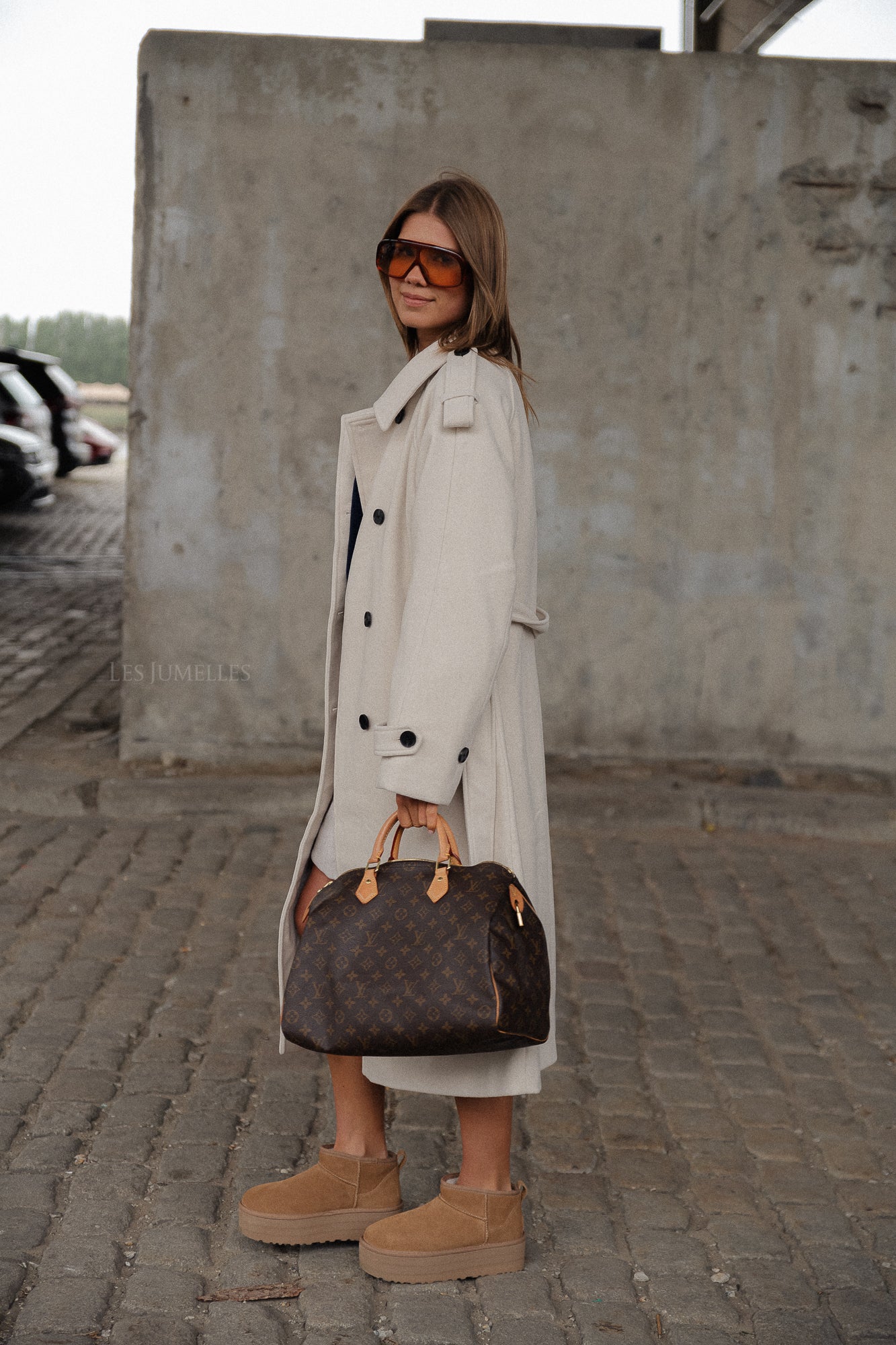 YASSira LS manteau long écru