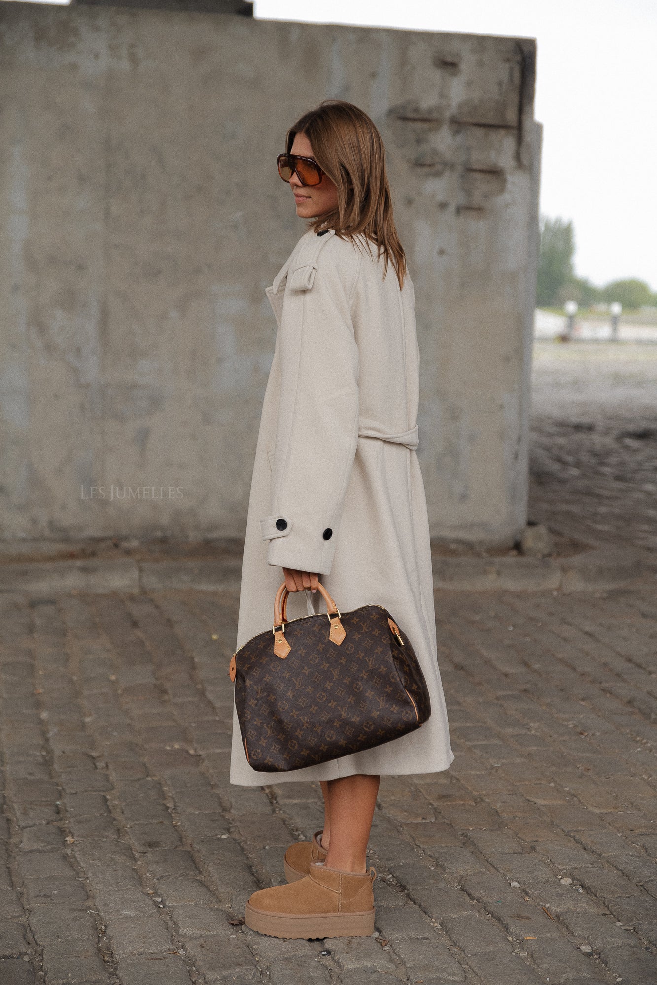 YASSira LS manteau long écru