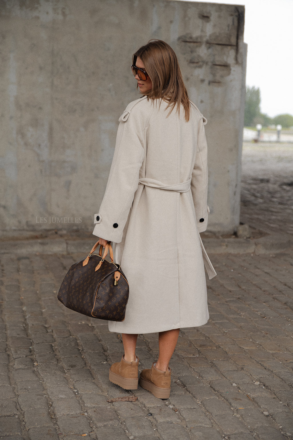 YASSira LS manteau long écru