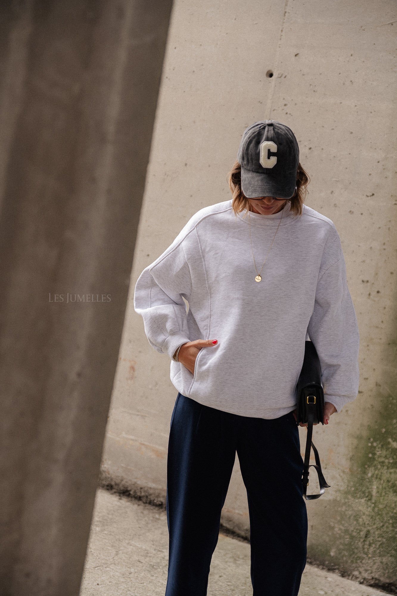 Pull Sophie gris clair