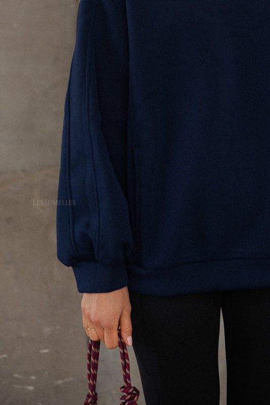 Les Jumelles Pull Sophie bleu marine