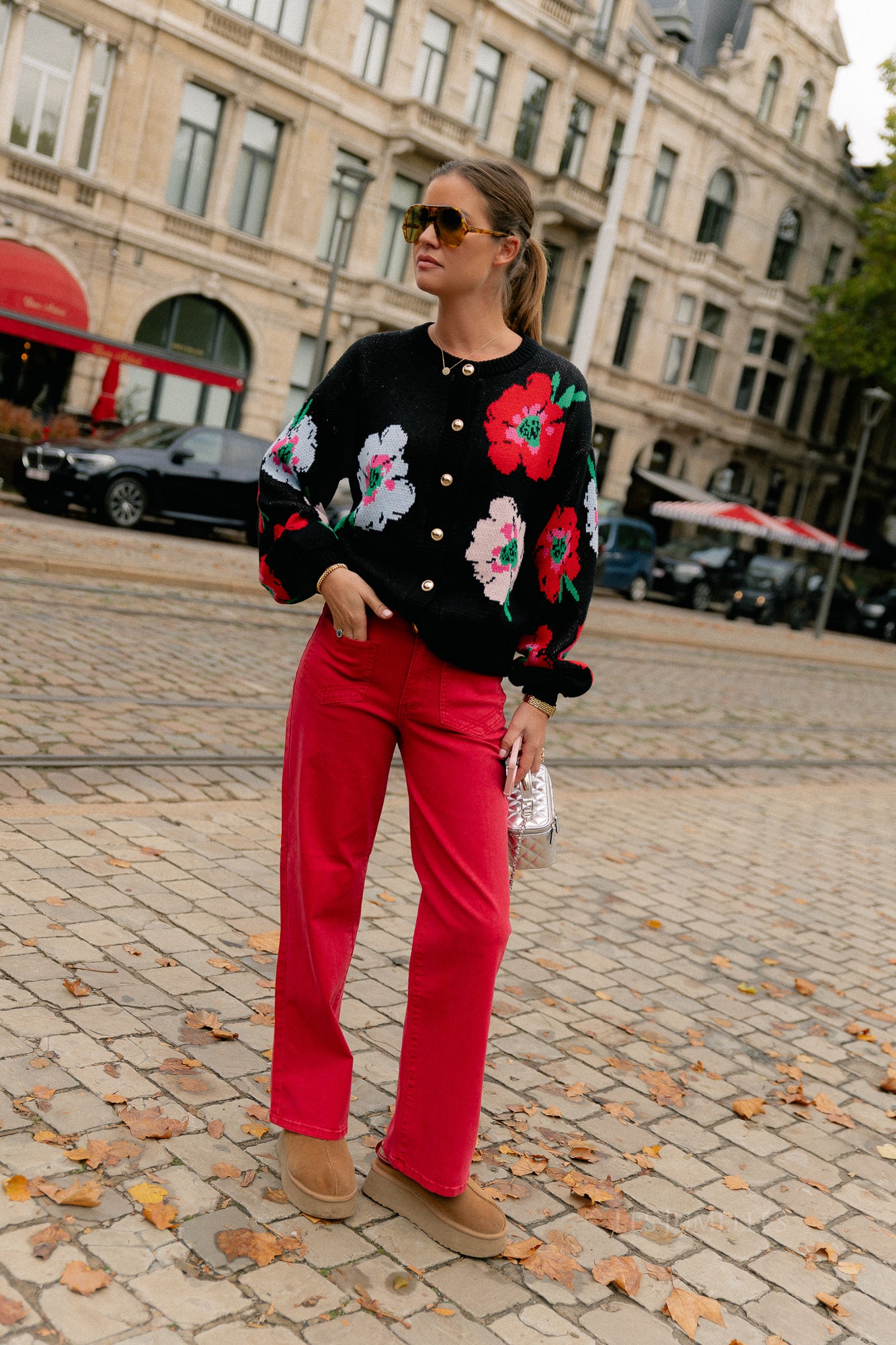 Jazz cardigan multi flower