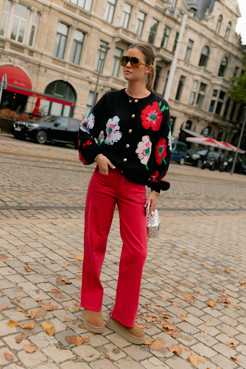 Jazz cardigan multi flower