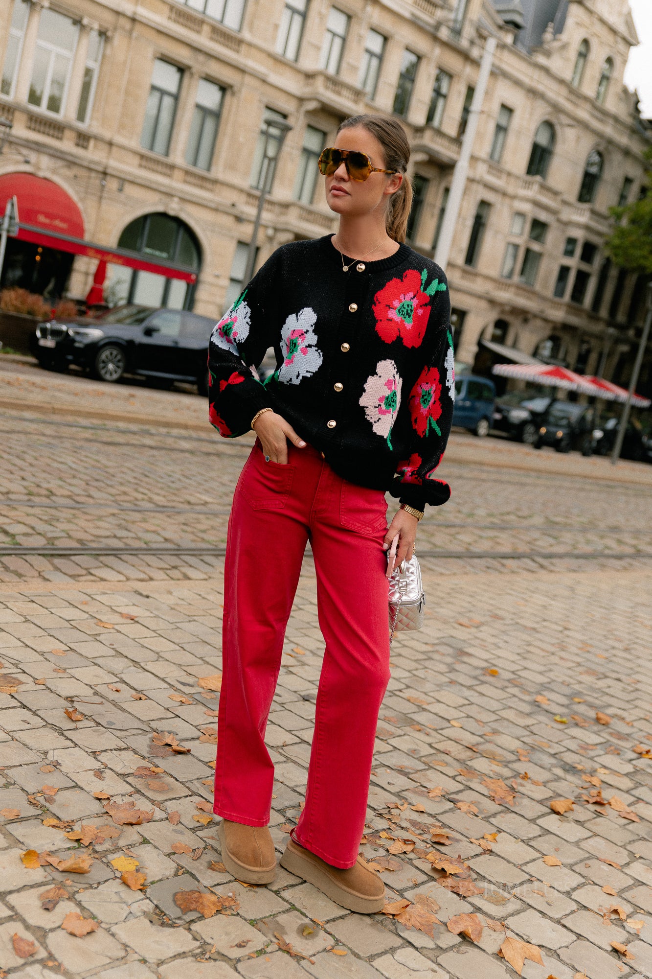 Jazz cardigan multi flower