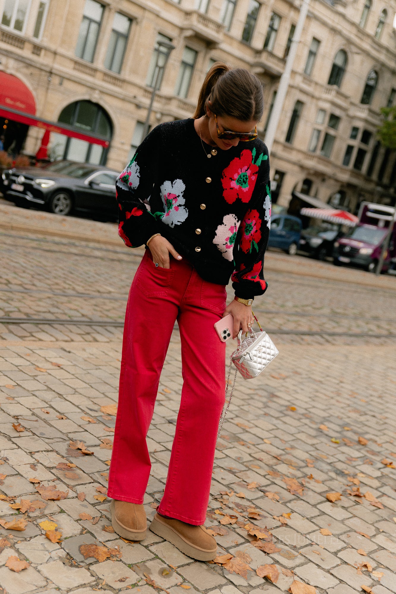 Jazz cardigan multi flower