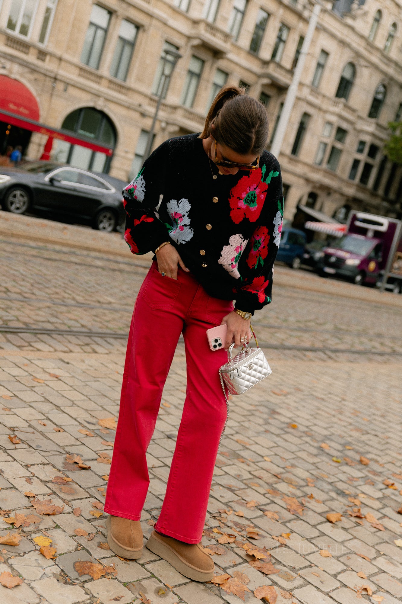 Jazz cardigan multi flower