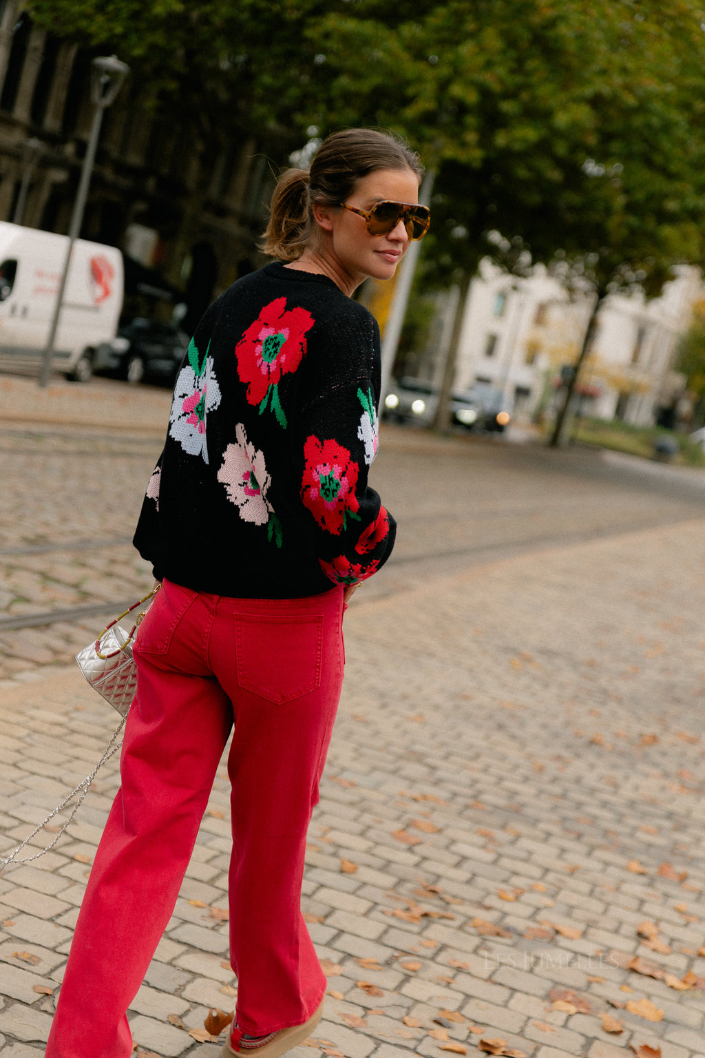 VILorie RW wide pocket jeans jester red