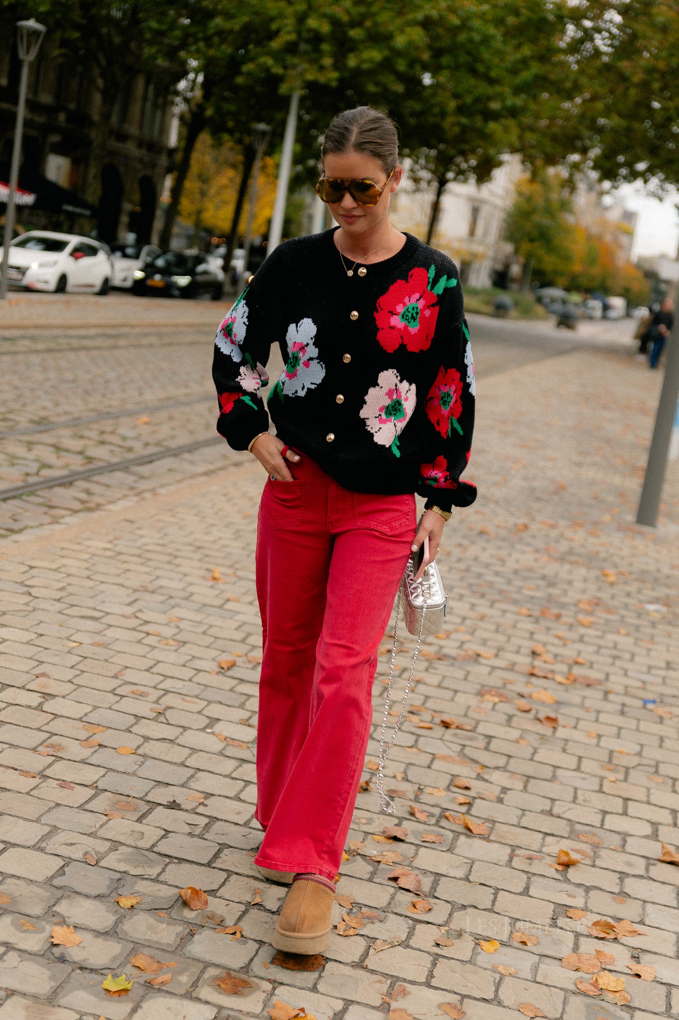 Jazz cardigan multi flower