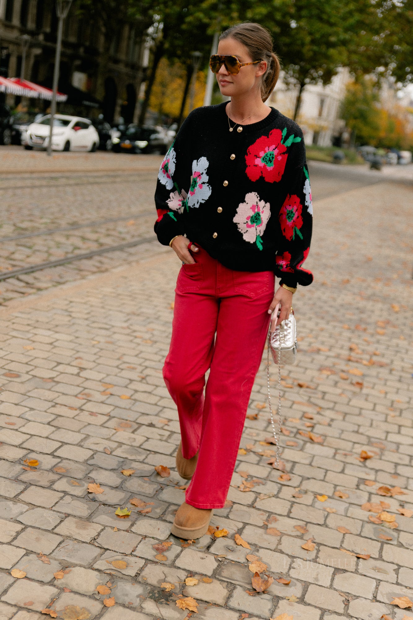 Jazz cardigan multi flower
