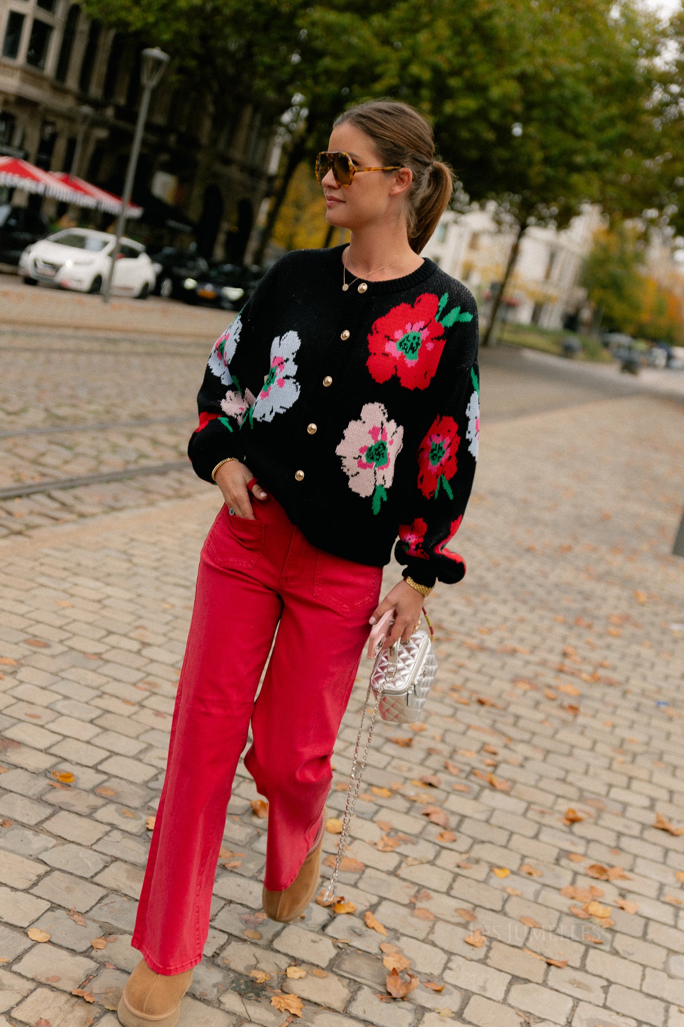 Jazz cardigan multi flower