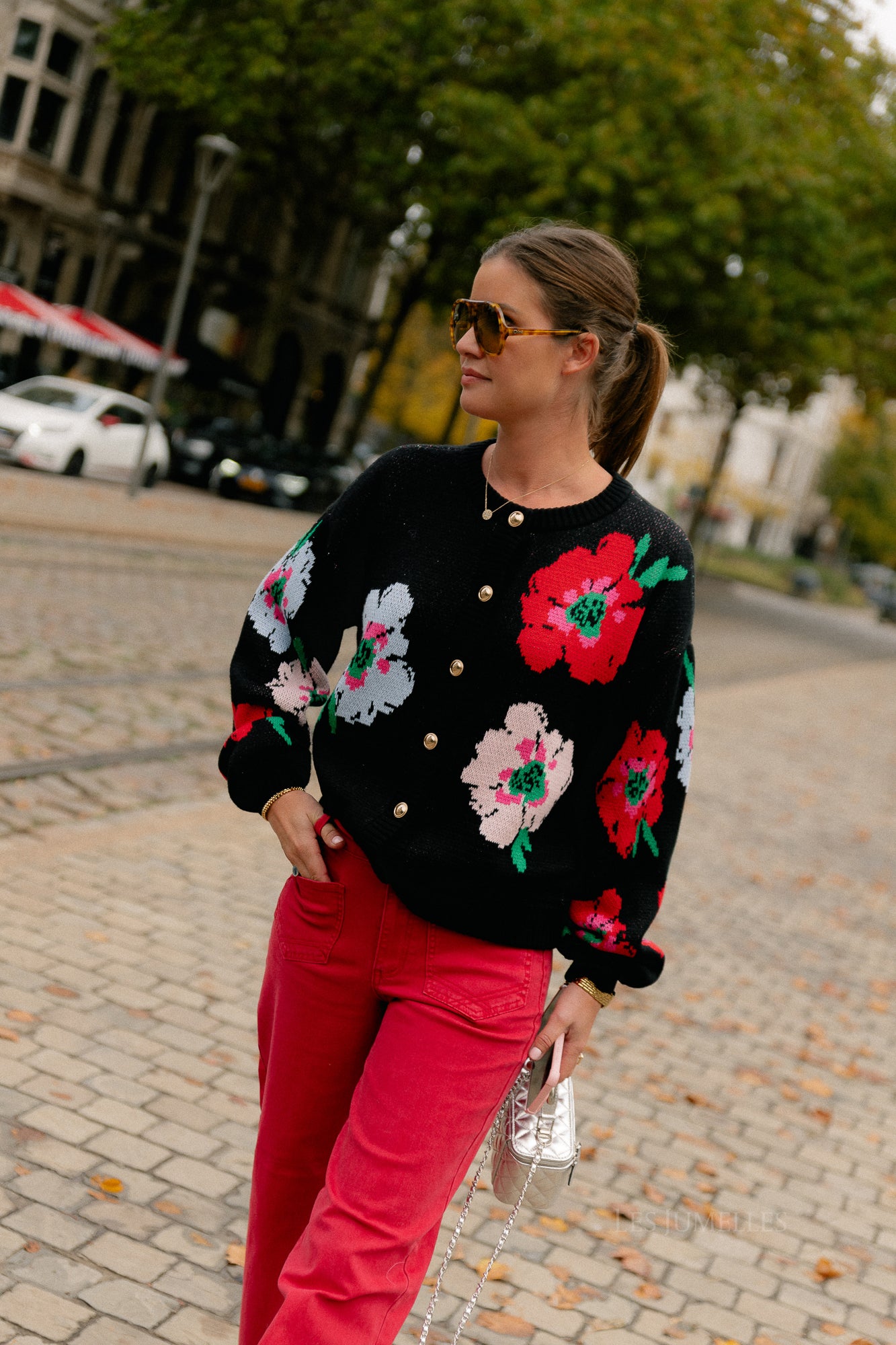 Jazz cardigan multi flower