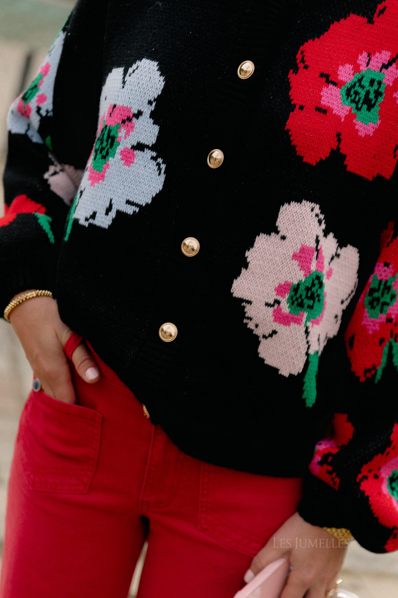 Jazz cardigan multi flower