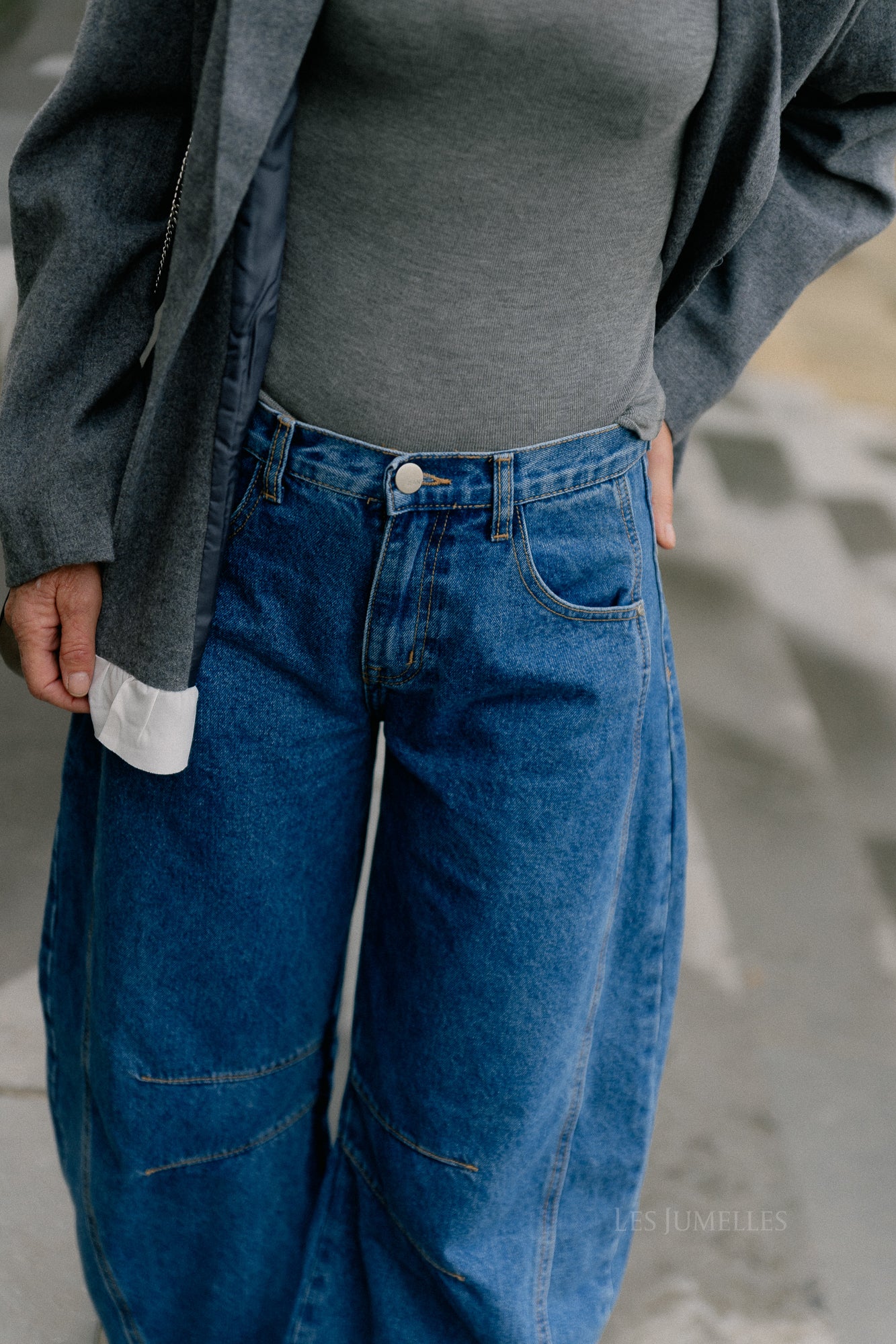 Audrey barrel jeans blue