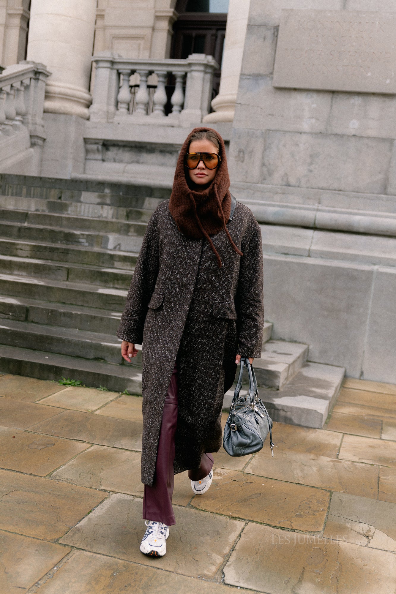 Leah wool coat brown