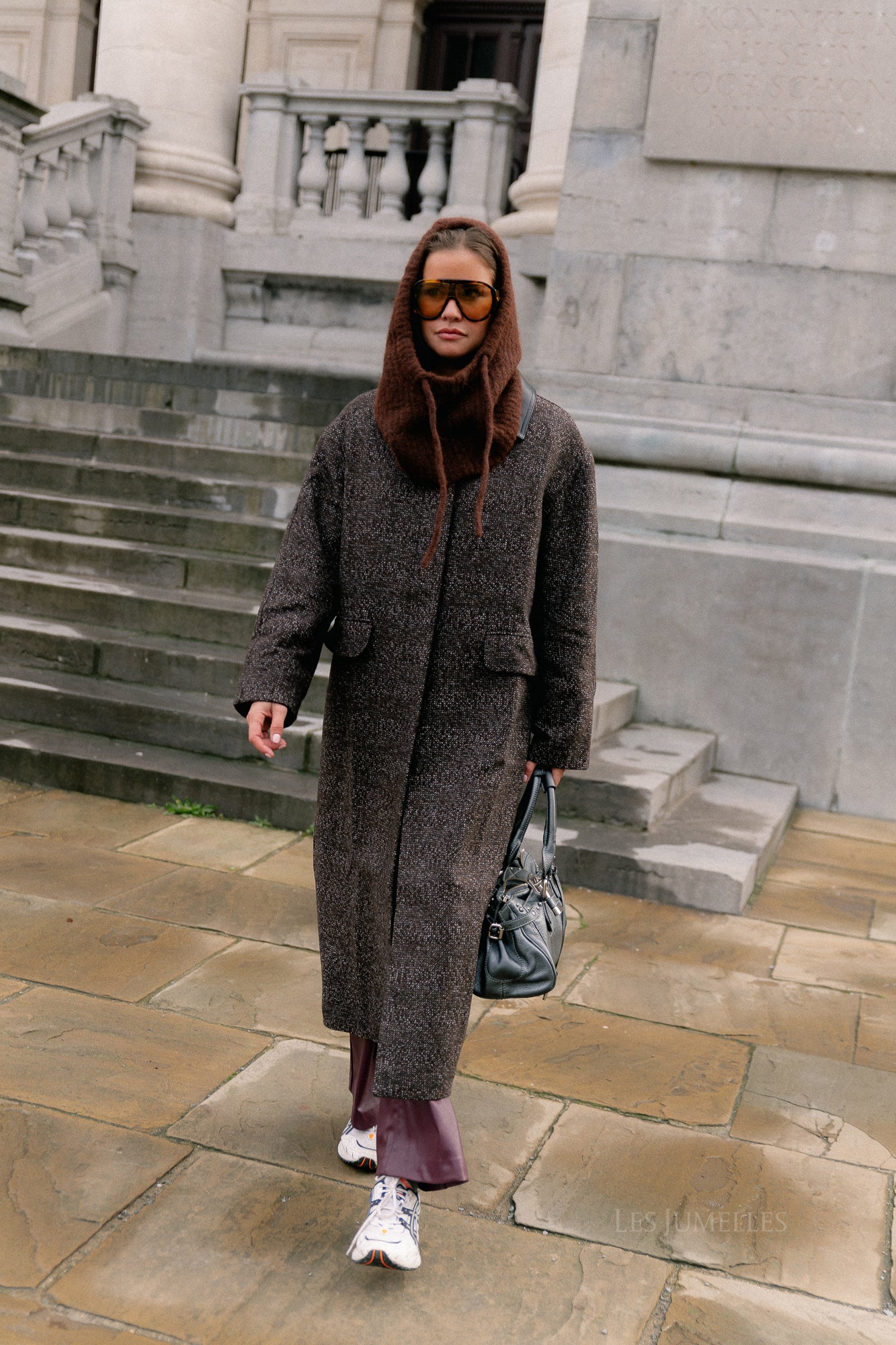 Leah wool coat brown
