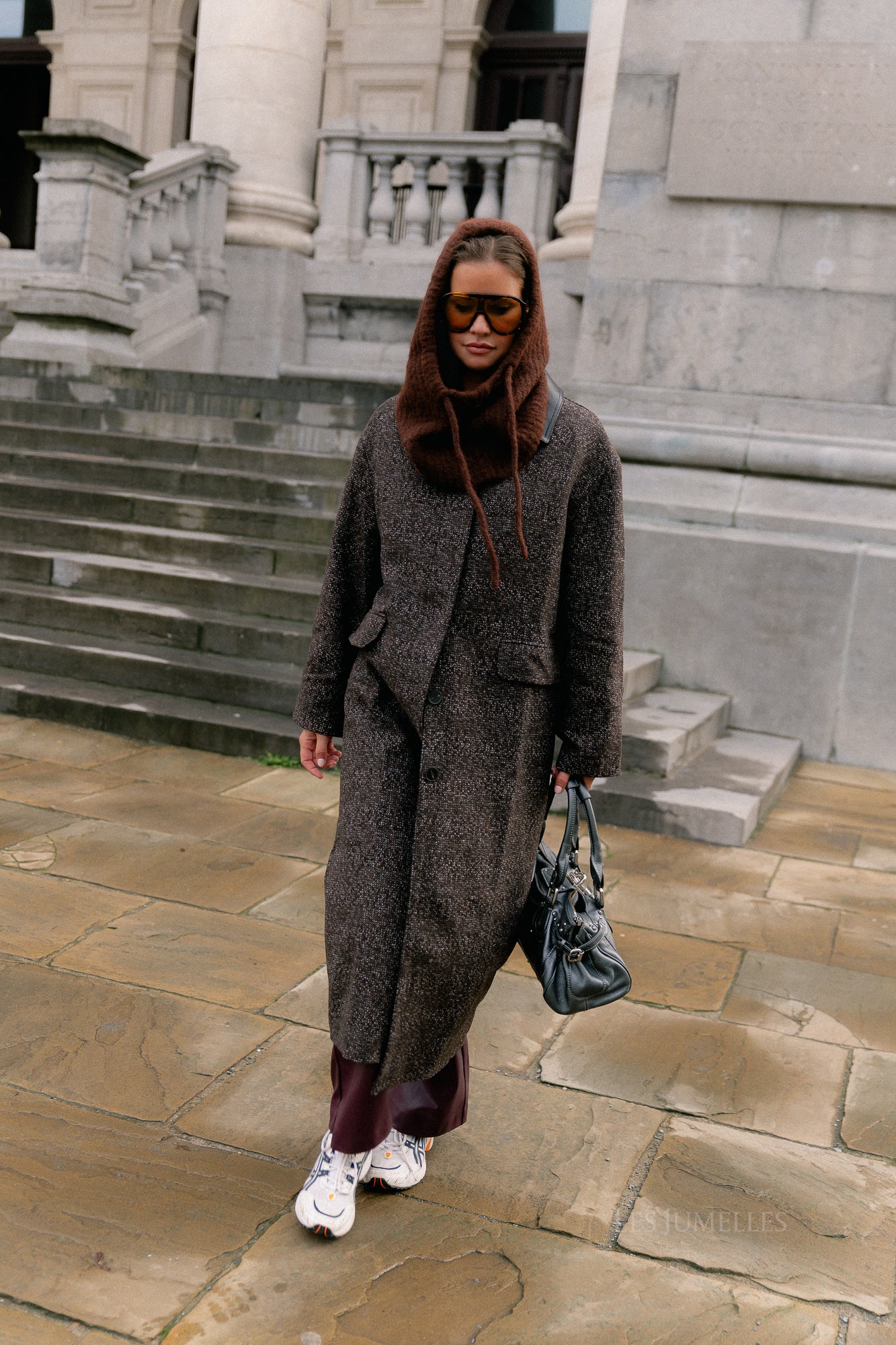 Leah wool coat brown