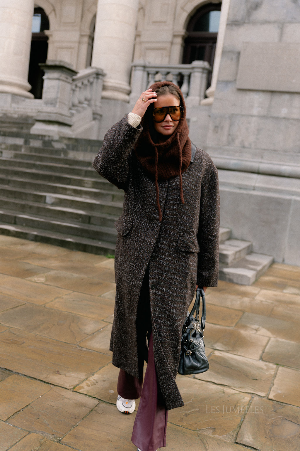 Leah wool coat brown