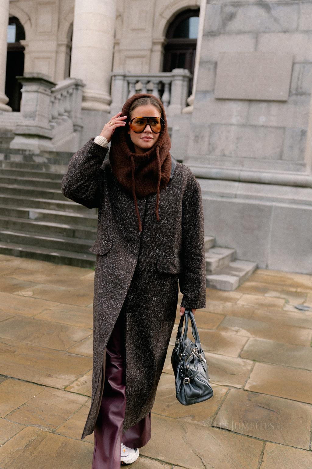 Leah wool coat brown