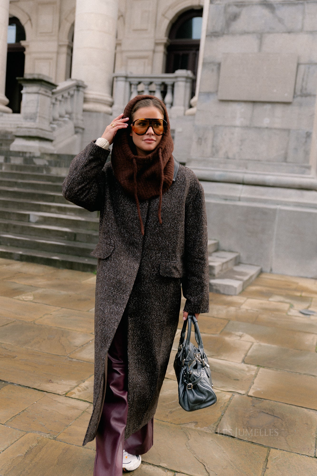 Leah wool coat brown