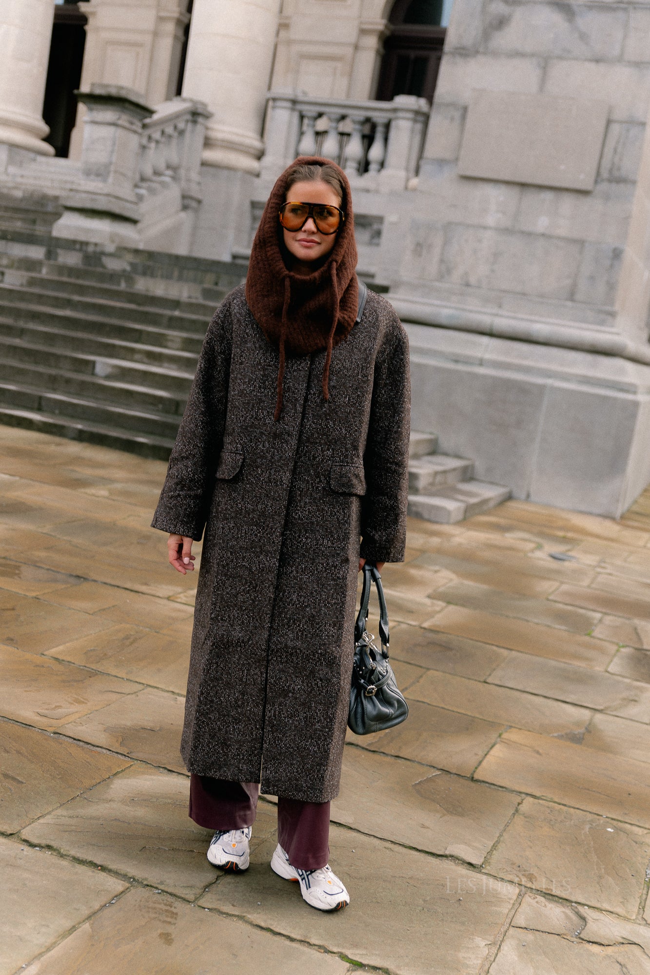Leah wool coat brown