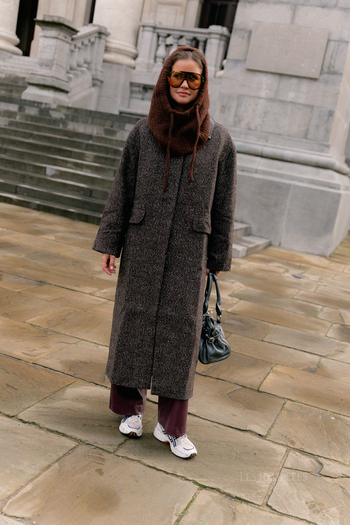 Leah wool coat brown