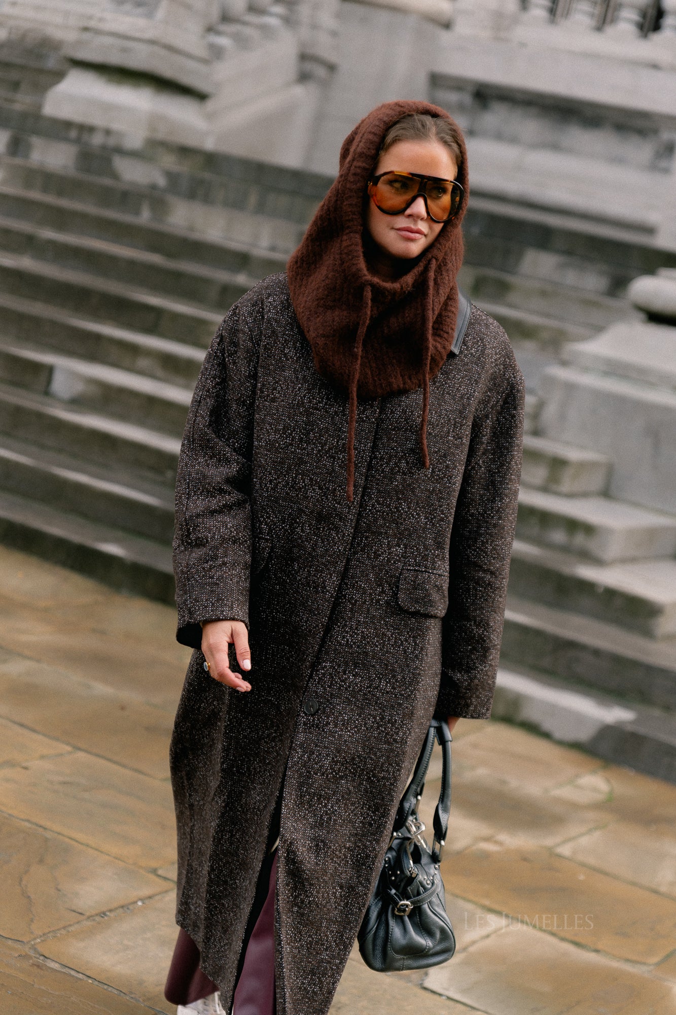 Leah wool coat brown