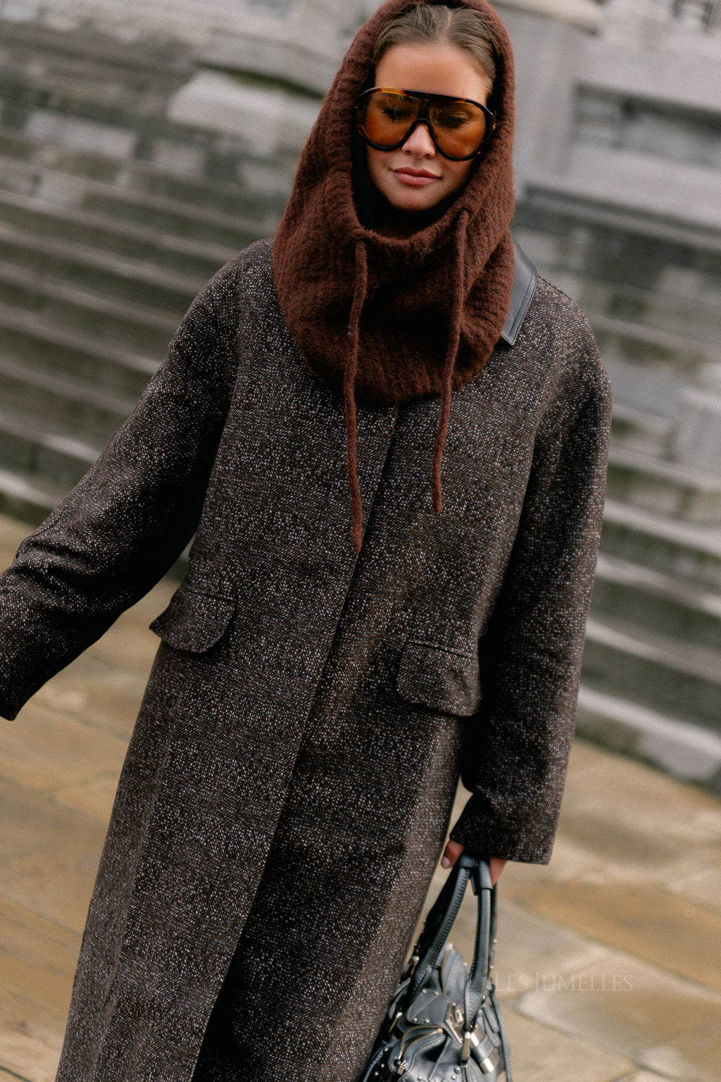 Leah wool coat brown