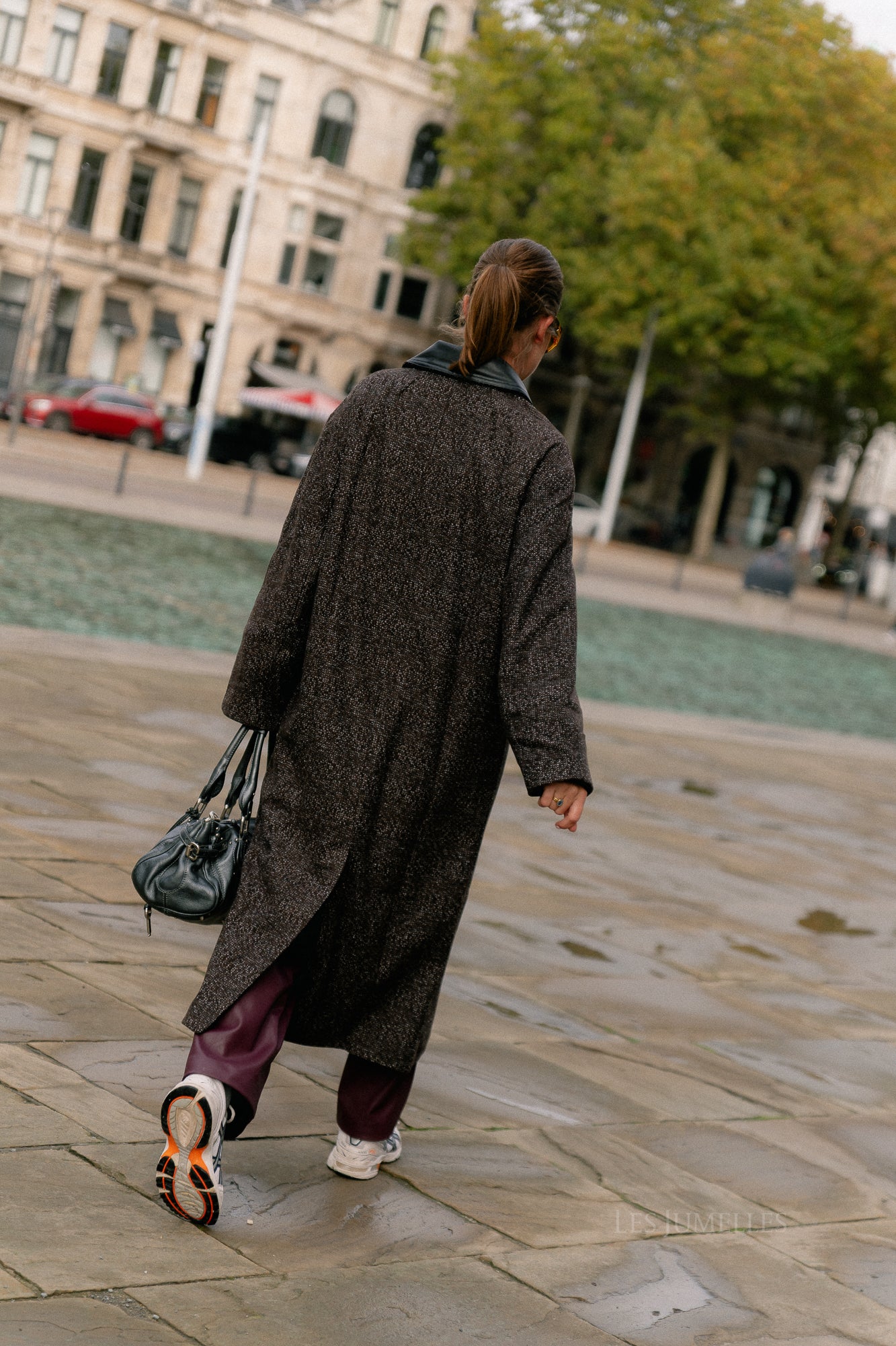 Leah wool coat brown