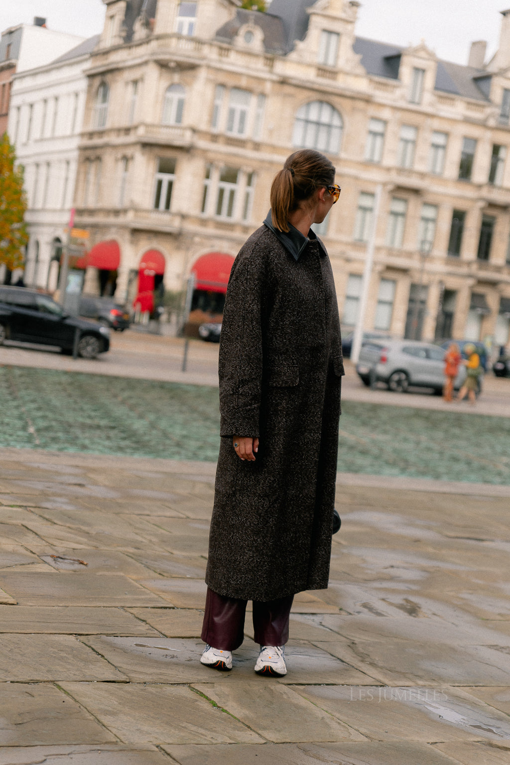 Leah wool coat brown
