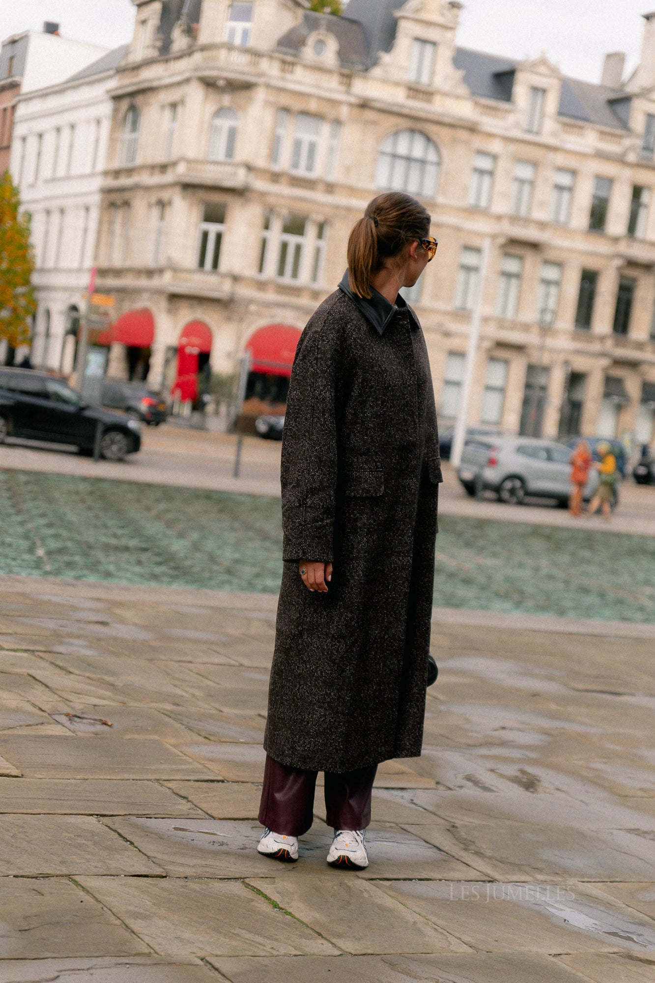Leah wool coat brown
