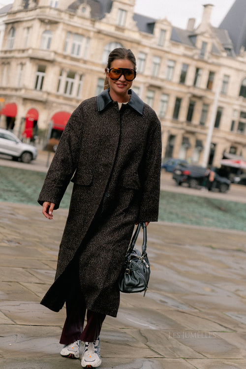 Leah wool coat brown