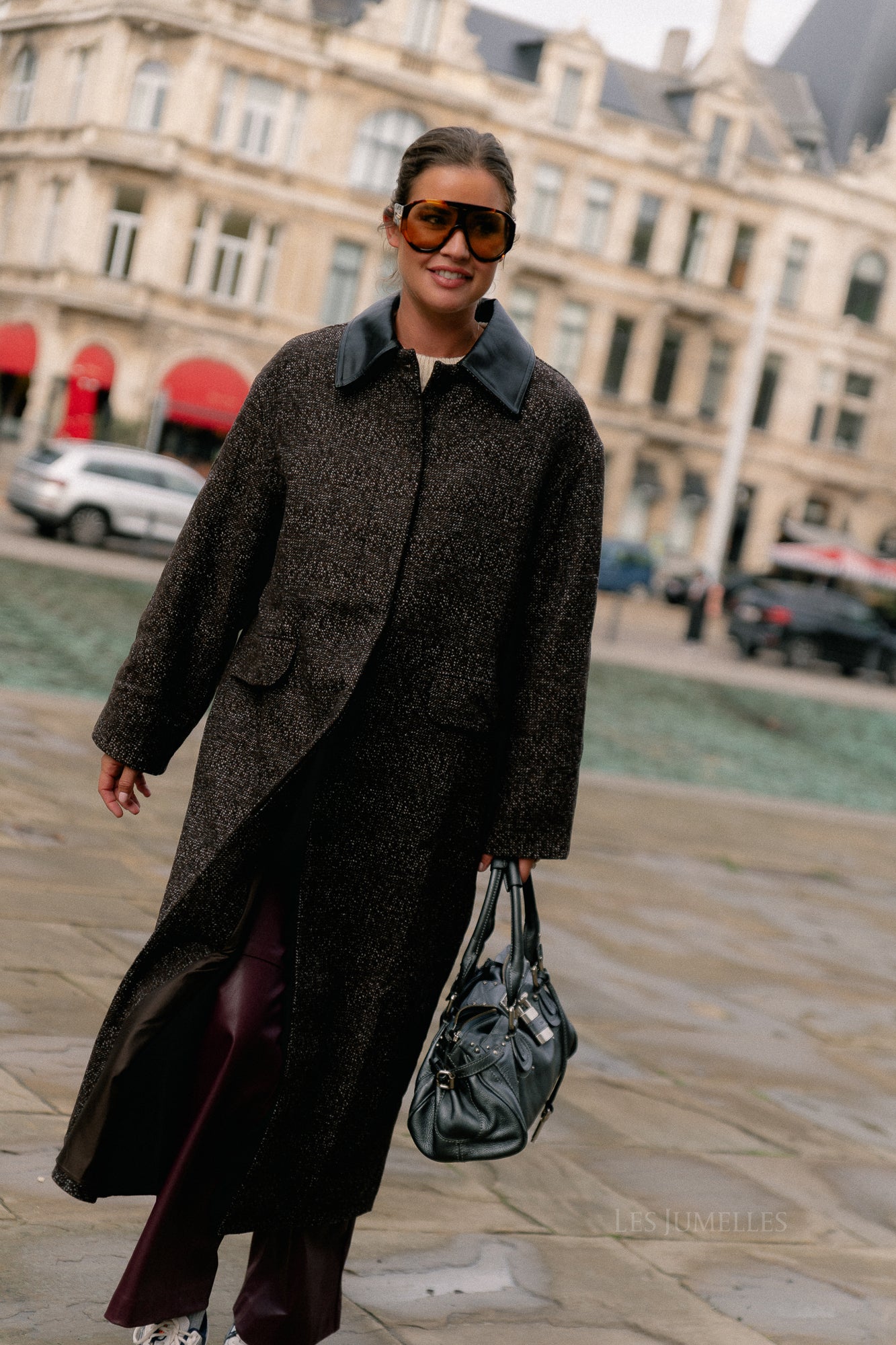 Leah wool coat brown